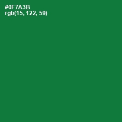 #0F7A3B - Fun Green Color Image