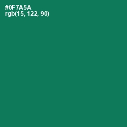 #0F7A5A - Tropical Rain Forest Color Image