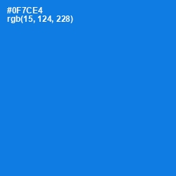 #0F7CE4 - Azure Radiance Color Image