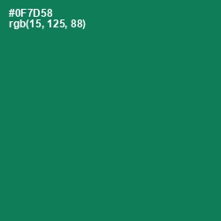 #0F7D58 - Tropical Rain Forest Color Image