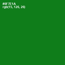 #0F7E1A - Japanese Laurel Color Image