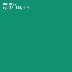 #0F9172 - Elf Green Color Image