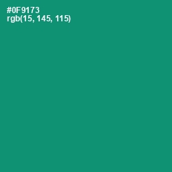 #0F9173 - Elf Green Color Image