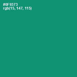 #0F9373 - Elf Green Color Image