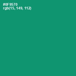 #0F9570 - Elf Green Color Image