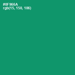 #0F966A - Elf Green Color Image