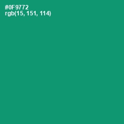 #0F9772 - Elf Green Color Image