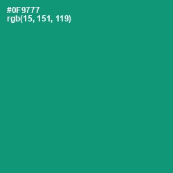 #0F9777 - Elf Green Color Image