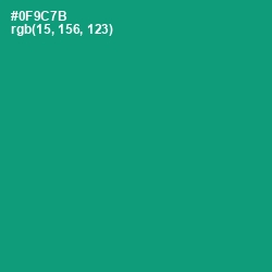 #0F9C7B - Elf Green Color Image