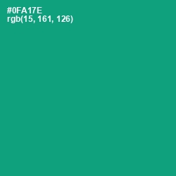 #0FA17E - Jade Color Image