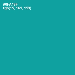 #0FA19F - Persian Green Color Image