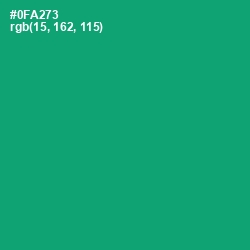 #0FA273 - Green Haze Color Image