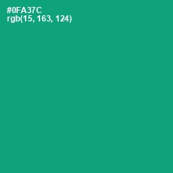 #0FA37C - Jade Color Image