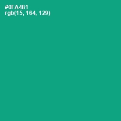 #0FA481 - Niagara Color Image