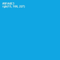 #0FA6E3 - Cerulean Color Image