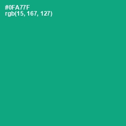 #0FA77F - Jade Color Image