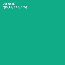 #0FAC87 - Niagara Color Image