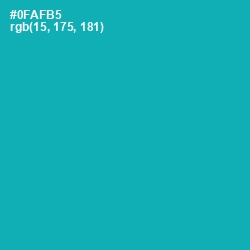 #0FAFB5 - Eastern Blue Color Image