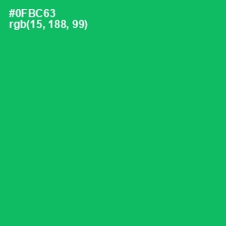 #0FBC63 - Jade Color Image