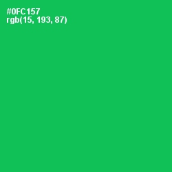 #0FC157 - Malachite Color Image