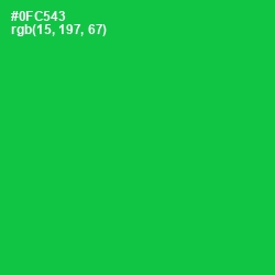 #0FC543 - Malachite Color Image