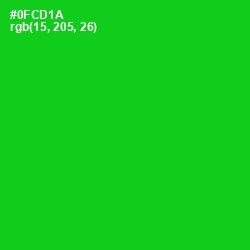 #0FCD1A - Green Color Image