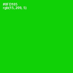 #0FD105 - Green Color Image