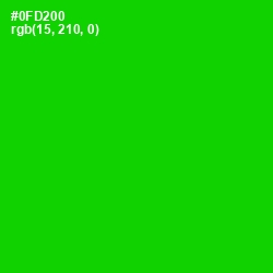 #0FD200 - Green Color Image