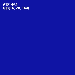 #1014A4 - Ultramarine Color Image