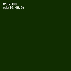 #102D00 - Deep Forest Green Color Image