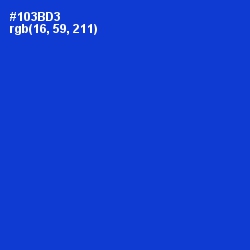 #103BD3 - Dark Blue Color Image