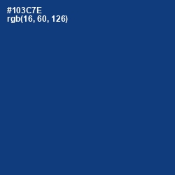 #103C7E - Catalina Blue Color Image