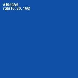 #1050A6 - Tory Blue Color Image