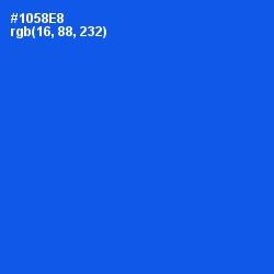 #1058E8 - Blue Ribbon Color Image