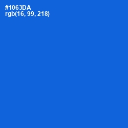 #1063DA - Science Blue Color Image