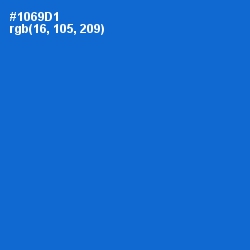 #1069D1 - Science Blue Color Image