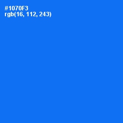 #1070F3 - Blue Ribbon Color Image