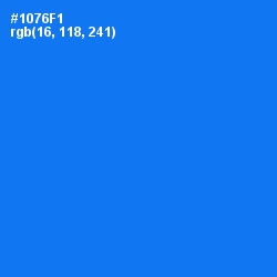 #1076F1 - Azure Radiance Color Image