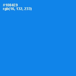 #1084E9 - Dodger Blue Color Image