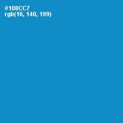 #108CC7 - Pacific Blue Color Image