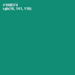 #108D74 - Elf Green Color Image
