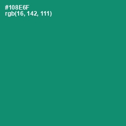 #108E6F - Elf Green Color Image