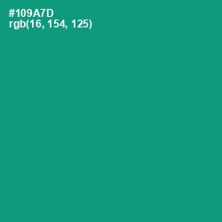 #109A7D - Elf Green Color Image
