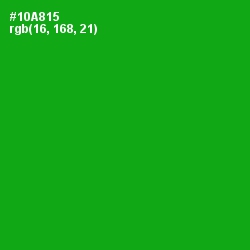 #10A815 - Forest Green Color Image