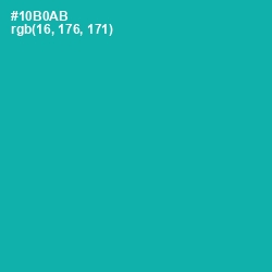 #10B0AB - Eastern Blue Color Image