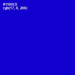 #1100CE - Dark Blue Color Image