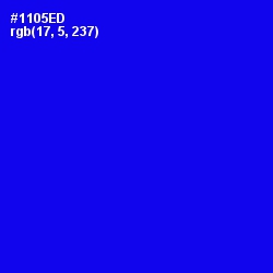 #1105ED - Blue Color Image