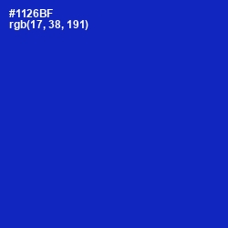 #1126BF - Persian Blue Color Image