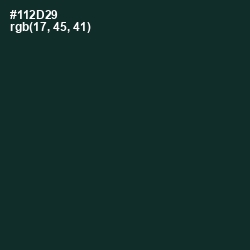 #112D29 - Timber Green Color Image