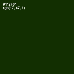 #112F01 - Deep Forest Green Color Image